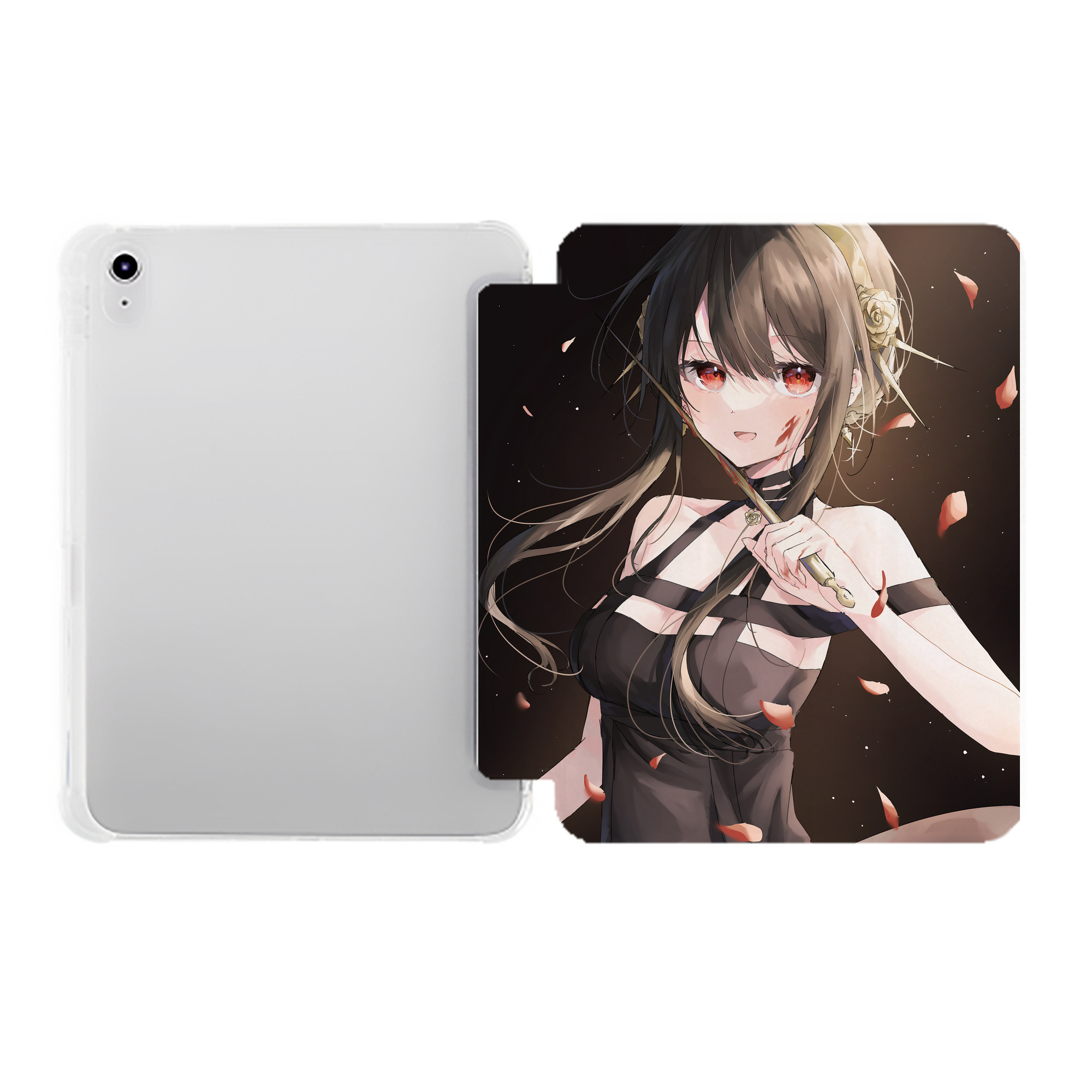 （画像用） SPY×FAMILY间谍家家酒 IPad ケース ペン収納付き 三つ折りスタンド PUレザー×シリコン 対応機種9.5/10.5/10.9インチ